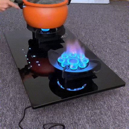 hot touch gas stove